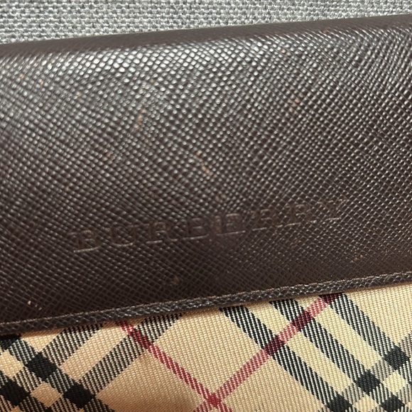 Burberry kisslock compact wallet classic print - Picture 2 of 13